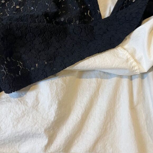 Lilly Pulitzer Black Lace Dress Key Hole Button Back Lined Wide Neck Size 10 - Picture 8 of 14